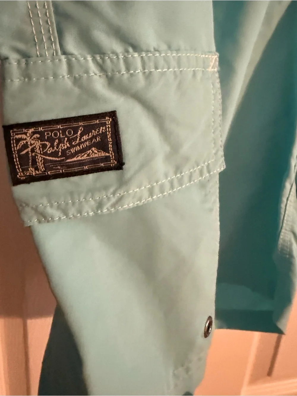 Polo Ralph Lauren Men’s Swim Trunks XL Aqua Blue Cargo Board Shorts